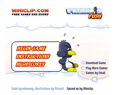 Penguin Push Game